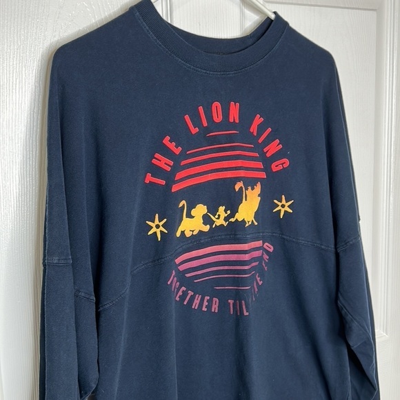 Disney Spirit Jersey The Lion‎ King Pridelands Long Sleeve Navy Blue Medium - Picture 4 of 6